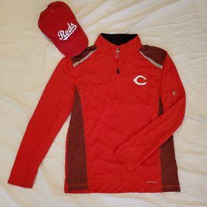 Cincinnati Reds Lightweight Long Sleeve Half-Zip